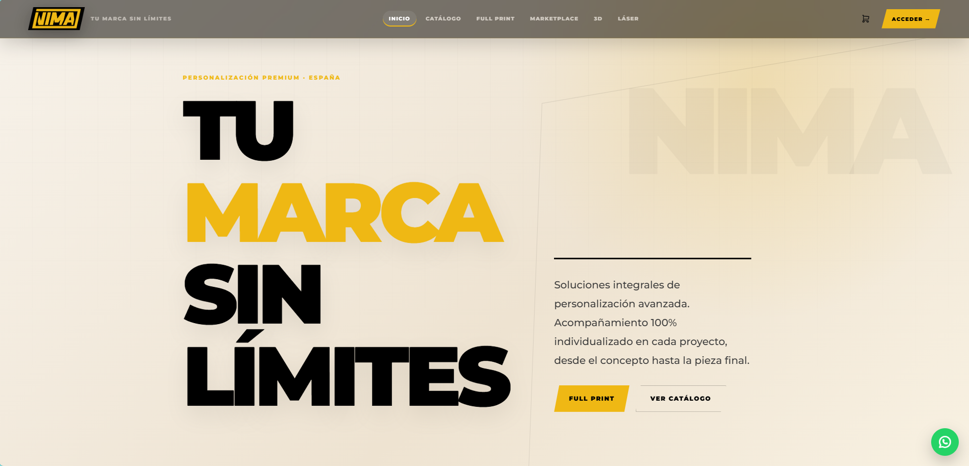 Web de NIMA3D