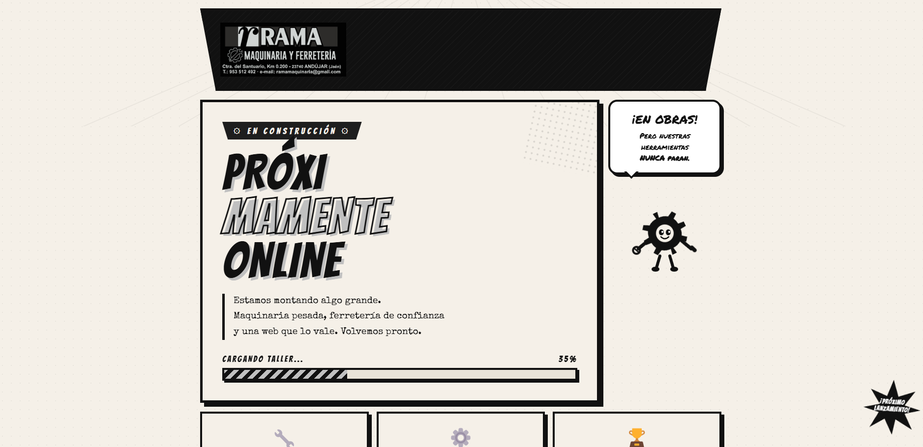 Web de Rama Maquinaria y Ferretería